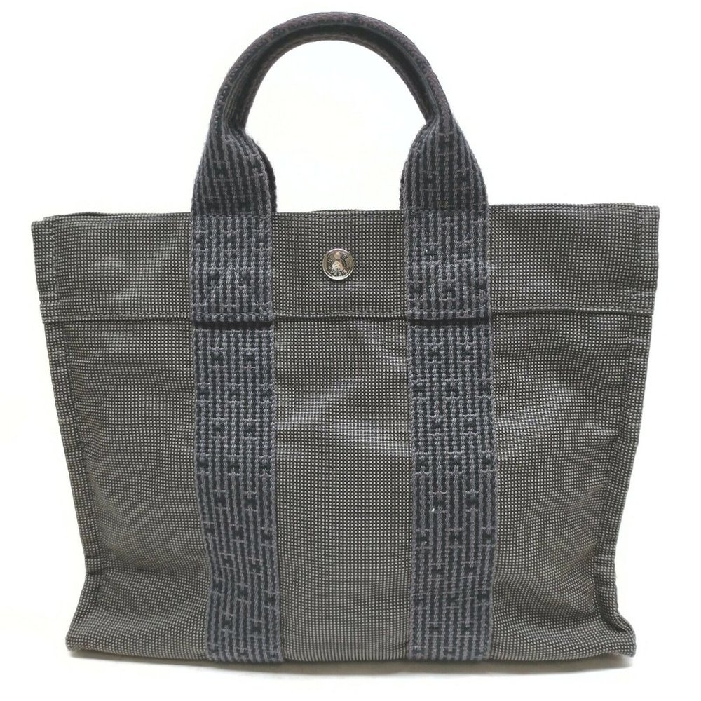 Hermes Herline Small PM Canvas Tote Bag